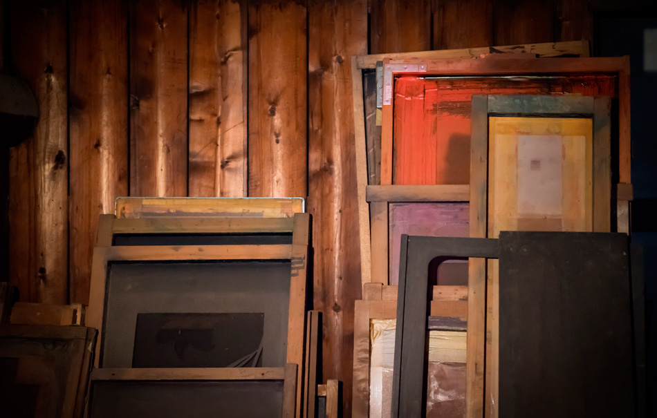 染色用の木製工具の写真